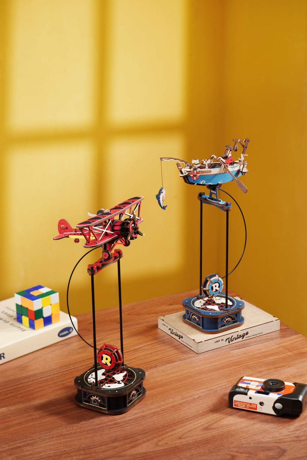 ROKR Gravity Swing Sky Captain — Puzzle 3D de Madera | 163 Piezas