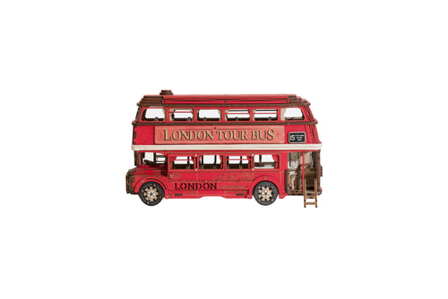 Rolife London Tour Bus — Puzzle 3D de Madera | 245 Piezas | Sin Pegamento