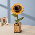 ROWOOD Sunflower — Flor de Madera Decorativa | 86 Piezas
