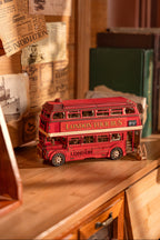 Rolife London Tour Bus — Puzzle 3D de Madera | 245 Piezas | Sin Pegamento