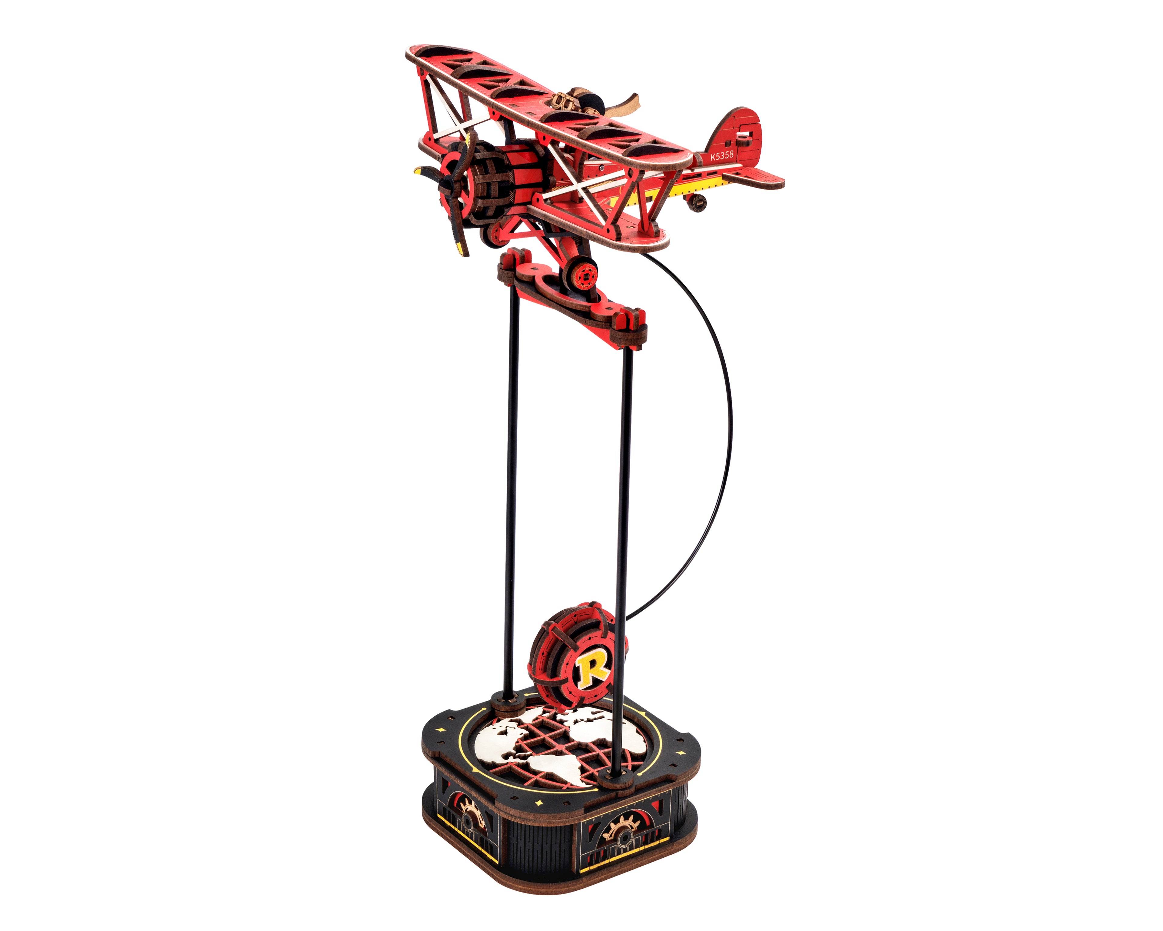ROKR Gravity Swing Sky Captain — Puzzle 3D de Madera | 163 Piezas