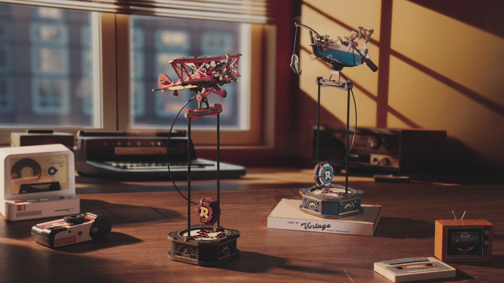 ROKR Gravity Swing Sky Captain — Puzzle 3D de Madera | 163 Piezas